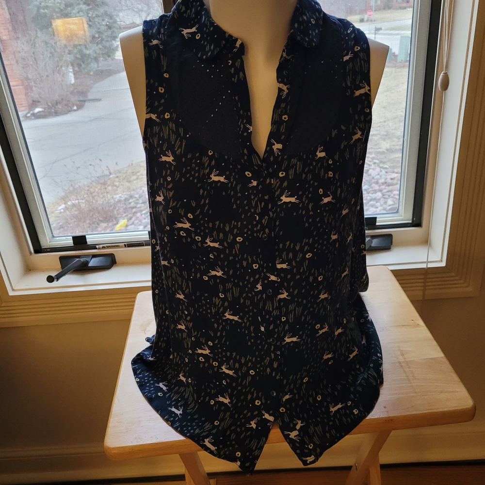 Disney Midnight Blue Sleeveless Blouse